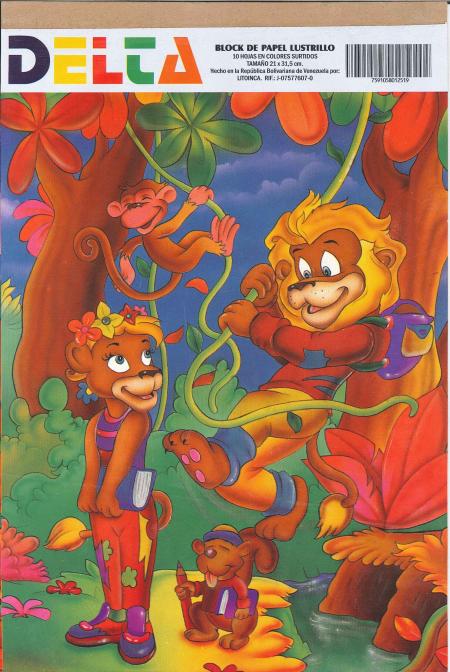 BLOCK DE PAPEL LUSTRILLO x 10 HOJAS REF. 7008379 - 012519