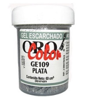 GEL ESCARCHADO OROCOLOR 60cc PLATA REF. GE109