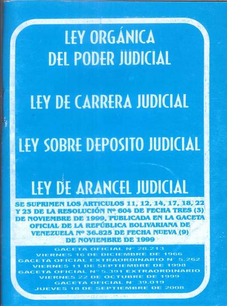 LEY ORGANICA DEL PODER JUDICIAL - LEY DE CARRERA JUDICIAL
