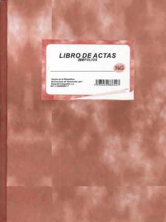 LIBRO DE ACTAS 200 FOLIOS N&G