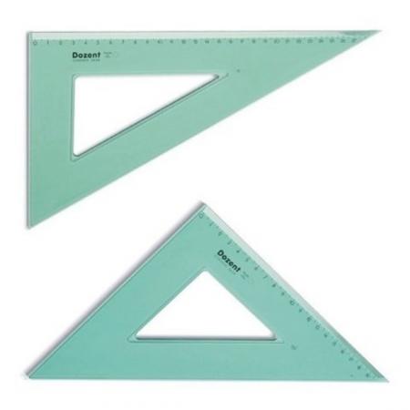 JUEGO DE ESCUADRAS DE 45º Y 60º PEACE TRIANGLE HIGH CLASS 36 cm