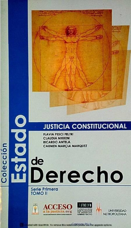 ESTADO DE DERECHO - JUSTICIA CONSTITUCIONAL TOMO II