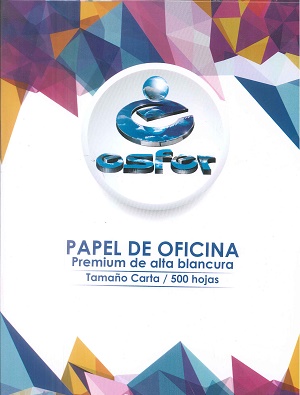 RESMA DE PAPEL ESCOLAR   ESFER TIPO CARTA (CAPI)