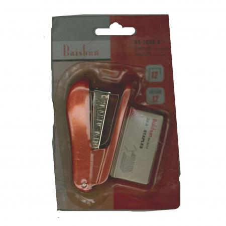 SET DE ENGRAPADORA PEQUEÑA BAISHUN + GRAPAS REF. BS-1058-2