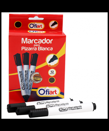 MARCADOR PARA PIZARRA NEGRO BISELADO OFIART REF. OF-O-0159