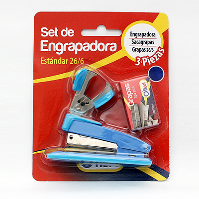 SET DE ENGRAPADORA MINI PRINTA C/GRAPAS 26/6 REF. PR-O-0037