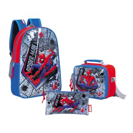 COMBO MOCHILA/MORRAL + LONCHERA + CARTUCHERA SPIDERMAN REF. 959088