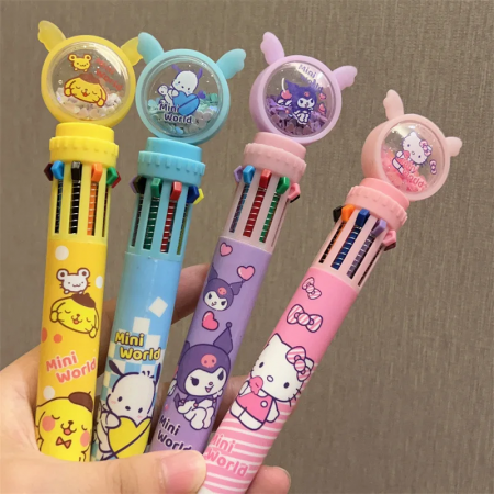 BOLIGRAFO MULTICOLOR x10COLORES SURTIDOS  REF.KP-9018