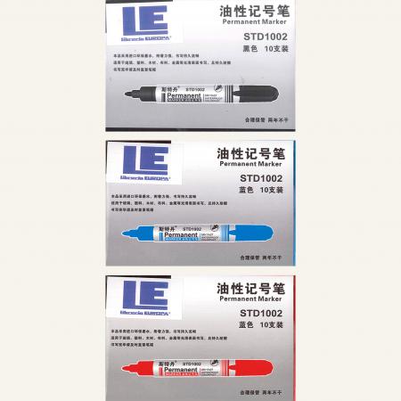 ESC. MARCADOR PERMANENTE NEGRO Y AZUL