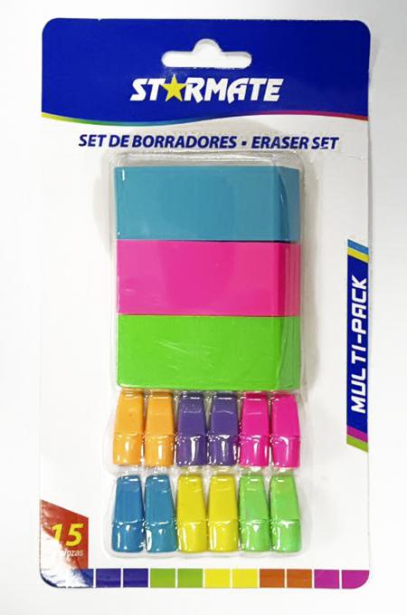 SET DE BORRADORES x15pcs 